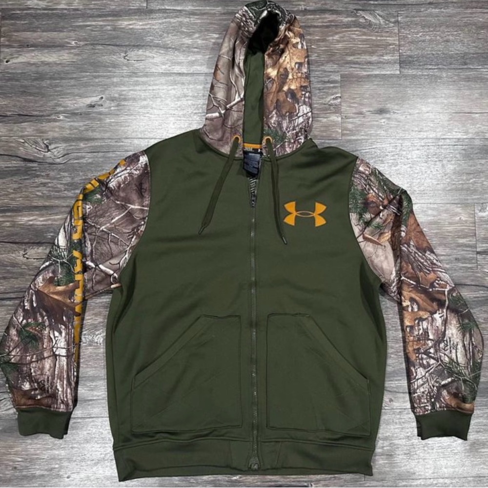 Underarmour Storm Caliber Magzip hoodie realtree camo size XL